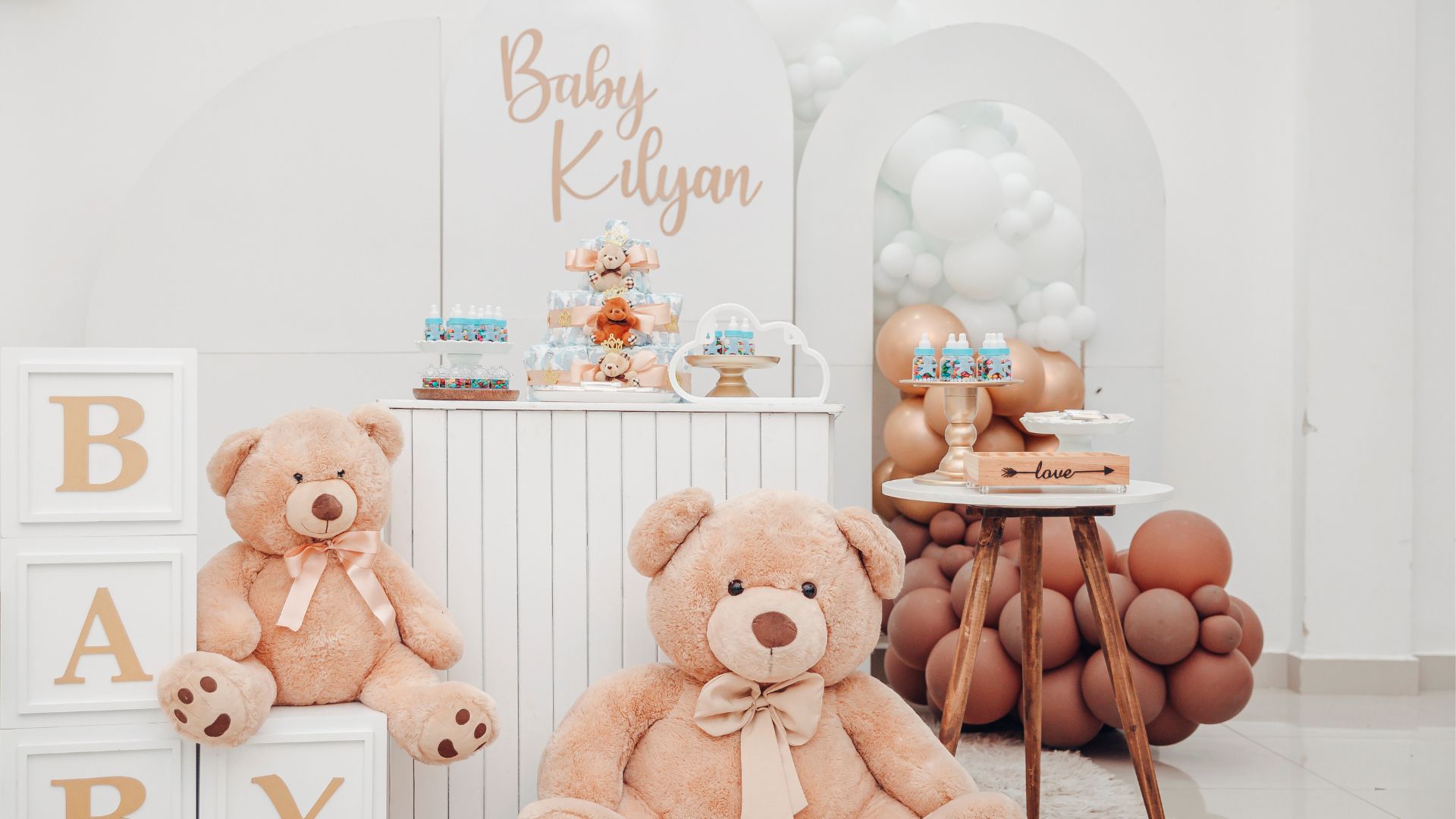 Babyborrel banner met babynaam