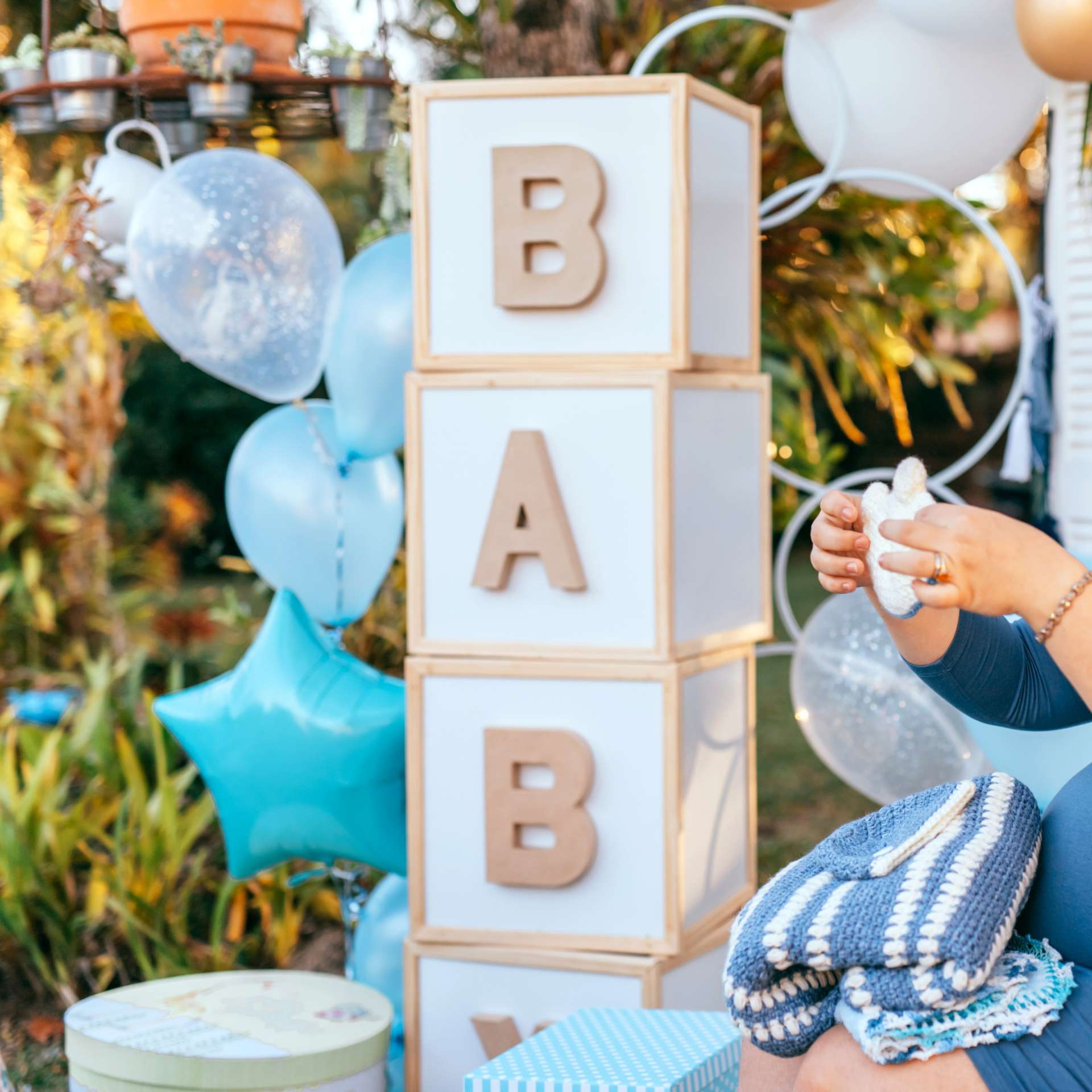 Babyshower blauw thema Baby Blue decoraties
