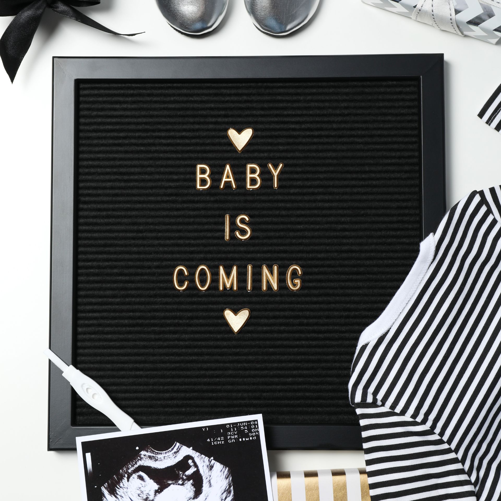 Zwangerschap aankondigen idee