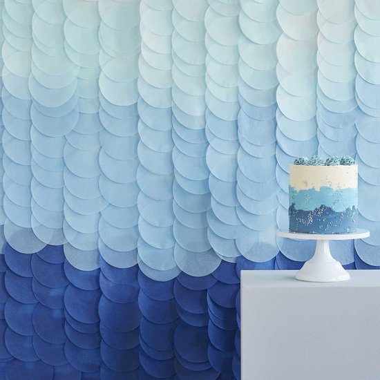 Baby in Blue backdrop voor blauwe babyshower jongen
