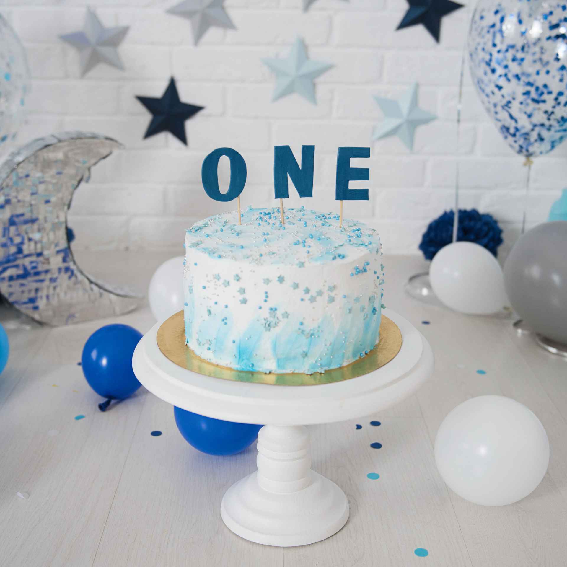 Eerste verjaardag thema Universe