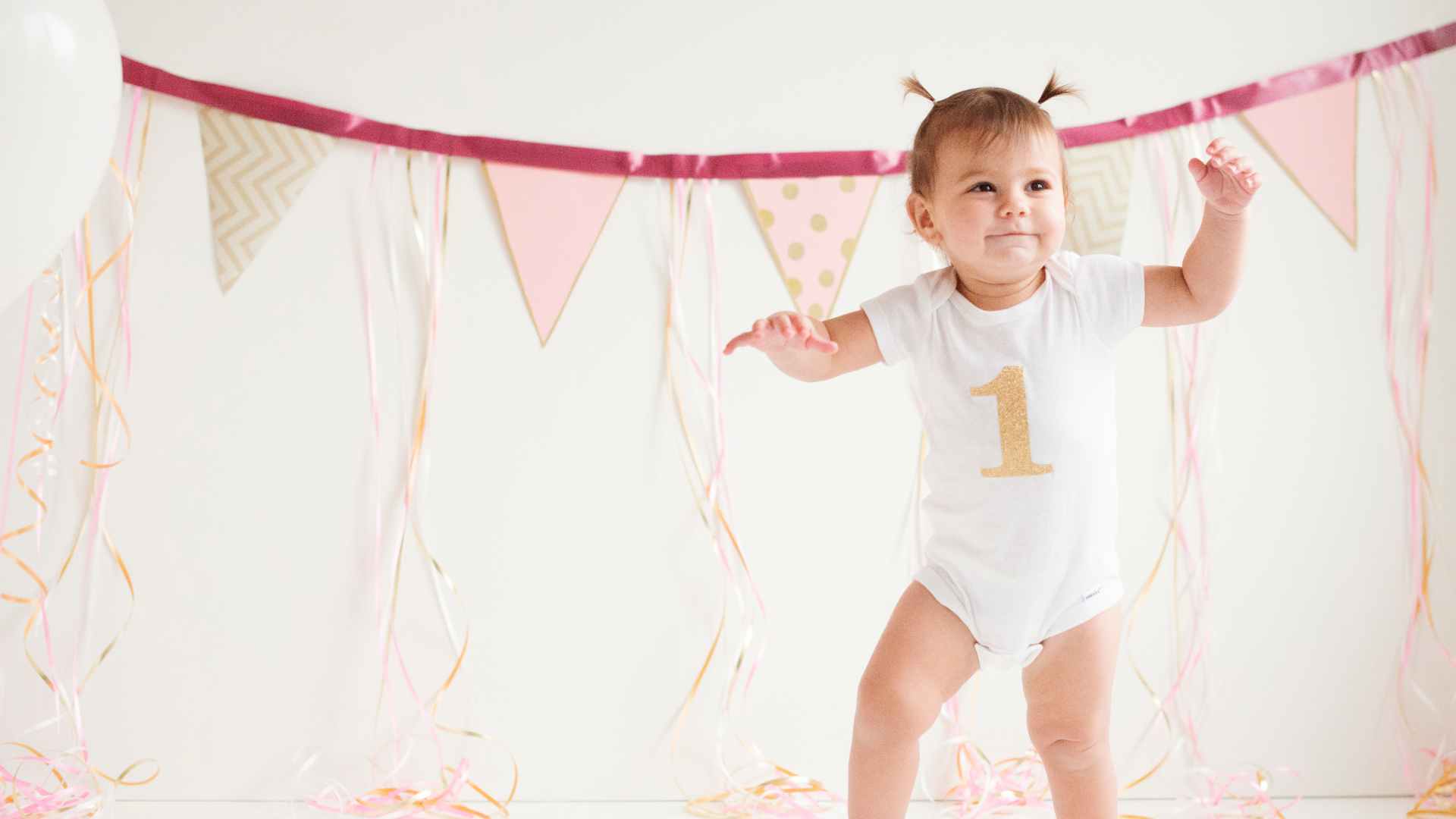 Eerste verjaardag slingers